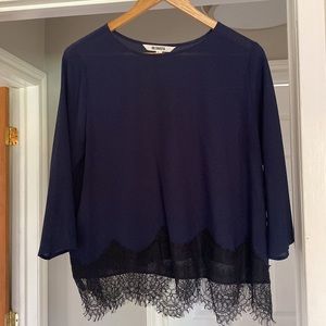 BB Dakota Nordstrom blouse with lace